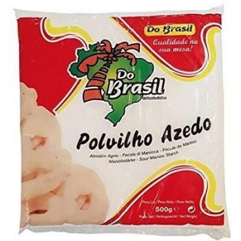 Do Brasil- Polvilho Azedo - Almidón Agrio - Harina de Mandioca - Directo de Brasil - 500 Gramos