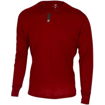 Castelli - Procaccini Wool L/S, color rojo, talla L