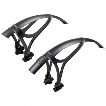 Zefal Juego De Guardabarros Shield G50 700c 28´´ 2024 - Guardabarros para bicicleta, compatible con ruedas de 700c (28 pulgadas), diseño ligero y aerodinámico, fácil instalación,