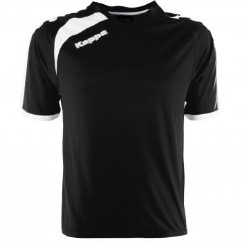 Kappa Pavie SS Camiseta Fútbol, Unisex, Negro, 3XL