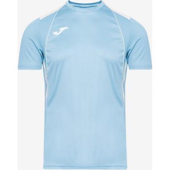 Camiseta Joma Manga Corta Championship Vii Hombre en Celeste y Blanco