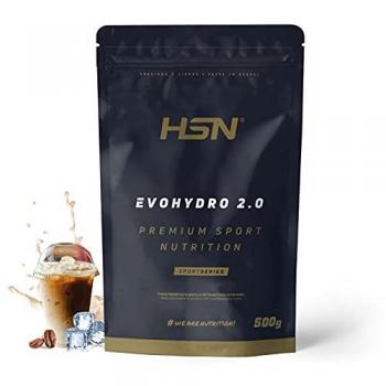 Proteína Hidrolizada Sin Lactosa HSN Evohydro 2.0 Sabor Café Helado 500 g | Aislado de Suero Lácteo No-GMO, Vegetariana, Sin Gluten