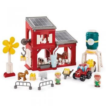 Juego de Construcción Granja Ecológica Abrick Ecoiffier - Multicolor, A Partir de 18 Meses, Respeto por el Medio Ambiente
