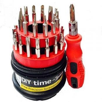 Bricolaje con Tommy Walsh fino juego de destornilladores de precisión, 31-In-1 Mini herramienta juego, destornillador Estrella Torx