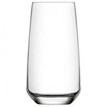 Lal 62496 Vaso Alto, Transparente, 480 cc, Set de 6