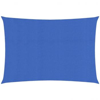 Toldo de vela HDPE azul 160 g/m² 2,5x4 m