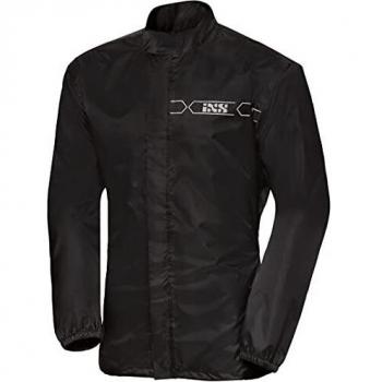 Chaqueta Impermeable iXS Nimes 3.0 Negra - Chaqueta de lluvia para hombre, color negro, tamaño mediano