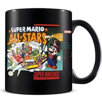 Taza Super Mario All Stars de Nintendo Negra 315ml MGB26389