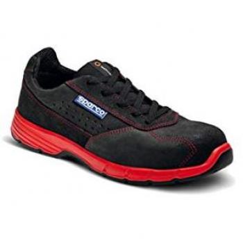 Zapatilla de Seguridad Sparco Challenge S1P SRC Racing Negra/Roja Talla 38
