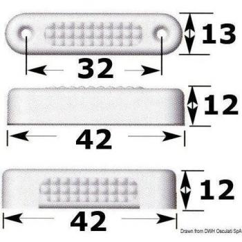 Osculati 13.634.41 - Luce cortesia blu 1 W verticale