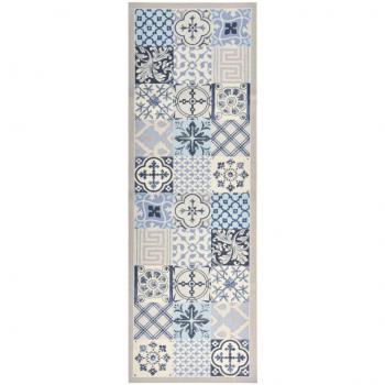 Alfombra de cocina lavable mosaico 45x150 cm