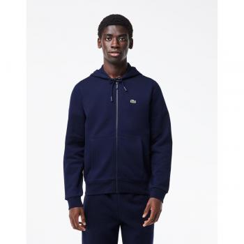 Sudadera Lacoste SH9626-00 - Algodón y Poliéster, Sudadera de hombre en felpa con bolsillo tipo canguro