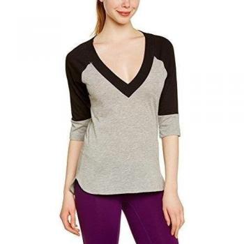 Zumba Fitness WT Top Funky Football Tee - Camiseta para mujer, color thunderin gray, talla Large