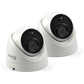 Cámara de seguridad IP Domo Swann 4K Ultra HD 3840 x 2160 píxeles para interiores y exteriores - Pack de 2