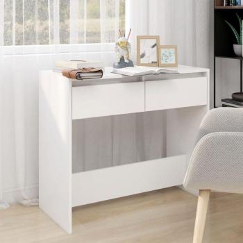 Mesa Consola Premium de Madera Contrachapada Blanca 89x41x76,5 cm