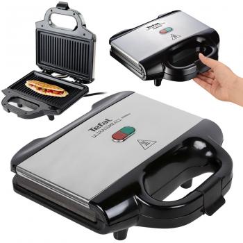 Tefal Ultracompact Sandwichera 700W Negro/Acero inoxidable