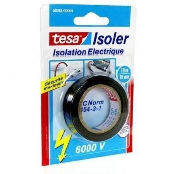tesa 56205 Multiusos, Tipo Cinta Aislante de PVC Aísla, repara y agrupa Cables. En Cuatro Colores Diferentes, Multicolor, 10m : 15mm