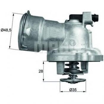 Termostato MAHLE ORIGINAL TM 28 87, refrigerante, temperatura de apertura 87°C, diseño de alta precisión, compatible con múltiples modelos de vehículos