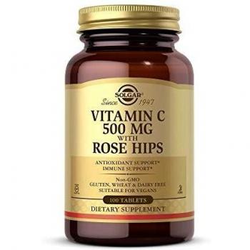 Solgar Vitamin C with Rose Hips 500mg - 100 Tablets