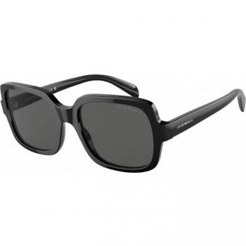 Emporio Armani EA4195 5017/87 55-19 Sunglasses in Shiny Black