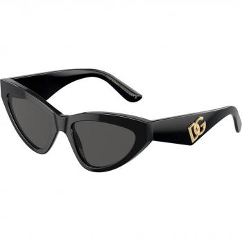 Dolce & Gabbana DG4439 501/87 55-18 Black Cat Eye Sunglasses
