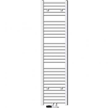 Radiador Toallero de Baño Sahara 400 x 1800 mm Blanco Recto con Conexión Central en Esquina a la Pared, Calentador Secador de Toallas