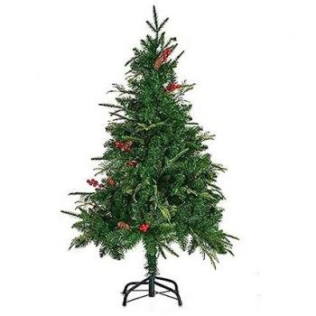 Árbol de Navidad Krist+ Rojo Metal Marrón Verde Plástico Multicolor Estándar