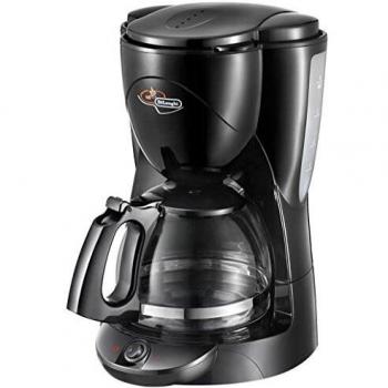 Cafetera de Filtro De'Longhi ICM 2.1B, 1000 W, 10 Tazas, Apagado Automático, Negro y Plata