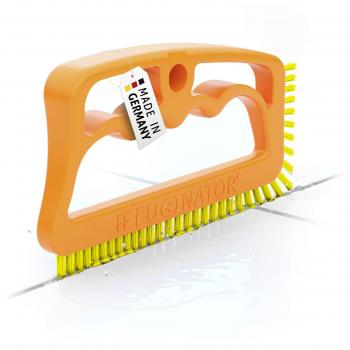 Cepillo para juntas Fuginator Master, de mano, uso universal, para limpieza para baño, cocina y hogar, amarillo, 160 x 85 x 20 mm