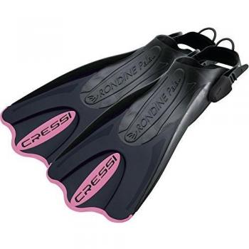 Cressi Palau SAF Aletas, Mujer, Negro/Rosa, XS-S