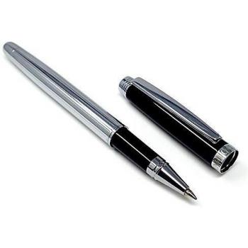 Roller rayas veticales labradas plateado negro [AC0083]
