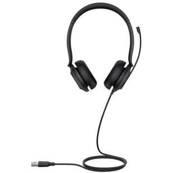 Auriculares Alámbricos Yealink UH35 Dual UC USB Tipo A para Oficina/Centro de Llamadas, Color Negro