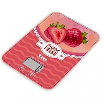 Báscula de Cocina Digital 5Kg Motivo Fresa TM Electron