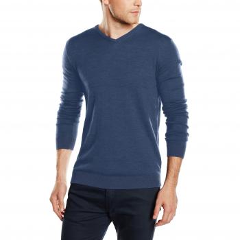 SELECTED HOMME Shdtower Merino V-Neck Noos, Suéter para Hombre, Azul