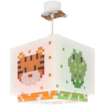 Lámpara de Techo Infantil Little Pixel Multicolor con Diseño de Animales