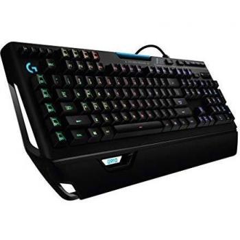 Logitech G910 Orion Spectrum Teclado Gaming Mecánico Retroiluminado, RGB LIGHTSYNC, Romer-G Táctil,9 Teclas G, Segunda Pantalla Arx, Disposición QWERTZ Alemán, Negro