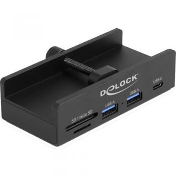 Hub USB Externo 5 Gbps con 2 Puertos USB Tipo-A, 1 Puerto USB Tipo-C y Ranura para SD + Micro SD