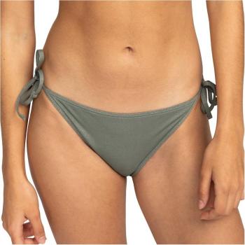 Braguita de bikini Roxy Shiny Wave con lazo lateral para mujer en color verde caqui, talla L