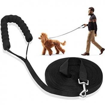 iNeego Correa Perro Adiestramiento 15 Metros Correa de Adiestramiento para Perros 15m Correas Básicas Nylon Resistente para Camping Paseo Longitud