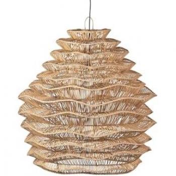 Lámpara de Techo de Mimbre Natural 100x100x100 cm - Ilumina y Decora Tu Hogar