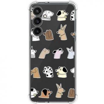 Funda Antigolpes de Silicona para Samsung Galaxy S23 FE 5G con Diseño de Perros y Dibujos