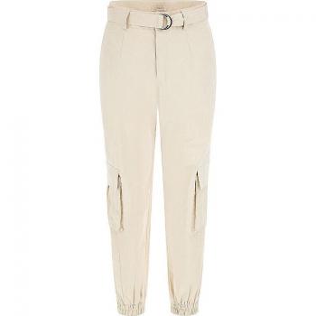 Pantalón Cargo De Talle Medio Guess Rico Beige Relaxed para Mujer