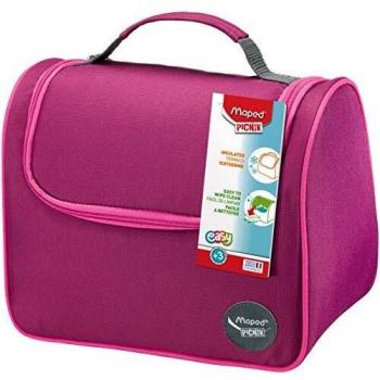Maped - Bolsa Porta Alimentos - Colección Origins Familia - Capacidad para 6,3 Litros - Color Rosa - Función Isotérmica para Mantener la Comida Fresca - Ideal para Guardar Tuppers y Botellas
