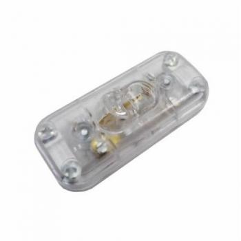 Interruptor unipolar 2A montado transparente 8425998450248 45024 EDM