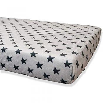 Babyline BACOESNE - Bajera coralina invierno, hipersuave, transpirable e hipoalergénica, esquinas engomadas, ajustable