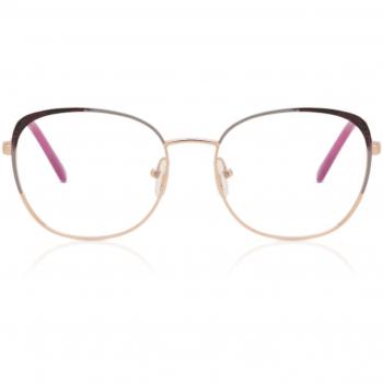 Gafas Anti-Azules Oval Montuta Completa Metálico Grises Armazones para Mujer - SmartBuy Collection