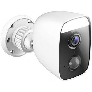 D-Link DCS-8627LH - Cámara Exterior WiFi Control por Voz, Foco Luz LED Spotlight 400 Lumen, Sirena 100 dB, Full HD, Visión 150°, Detección Personas, Vídeo en la Nube, IP65, Blanca