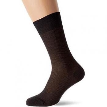 Punto Blanco - Calcetines Hombre Hilo de Escocia con canalé 100% Algodón Fresco Gris, 12/5
