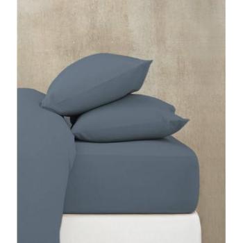 Bajera Ajustable de Algodón Peinado Azul 150/160 cm - No se Arruga, Goma Perimetral, Mejora tu Descanso