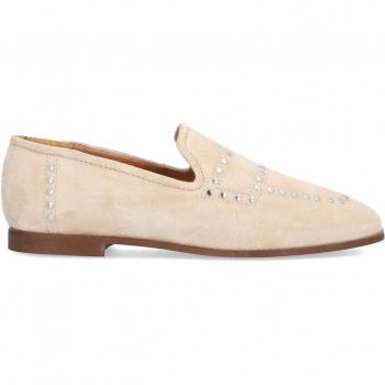 Mocasines de mujer Alpe 2309 de piel con suela antideslizante